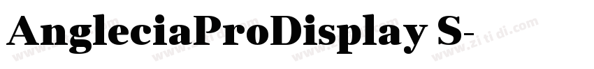 AngleciaProDisplay S字体转换